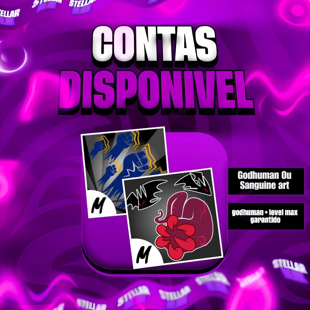 『 🩸』  Conta Level Max + Sanguine Art ou God Human + Chance de Cdk + Mm (Premium)